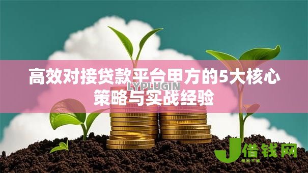 高效对接贷款平台甲方的5大核心策略与实战经验