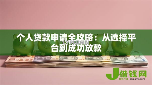个人贷款申请全攻略：从选择平台到成功放款
