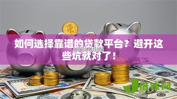 如何选择靠谱的贷款平台?避开这些坑就对了! 如何选择靠谱的贷款平台?避开这些坑就对了!