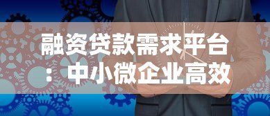 融资贷款需求平台：中小微企业高效融资解决方案