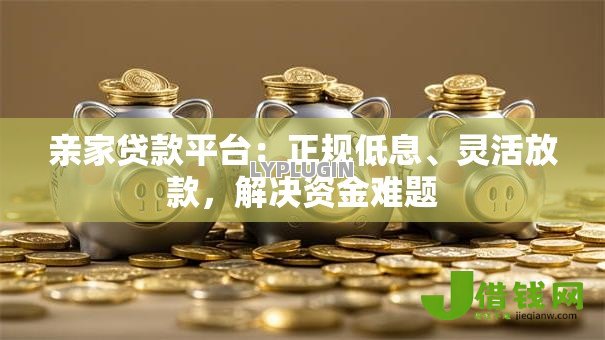 亲家贷款平台：正规低息、灵活放款，解决资金难题