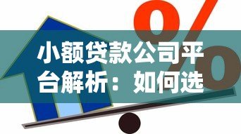 小额贷款公司平台解析:如何选择安全可靠的借贷渠道 小额贷款公司平台解析:如何选择安全可靠的借贷渠道