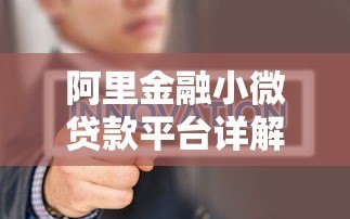 阿里金融小微贷款平台详解：申请条件、流程及优势解析