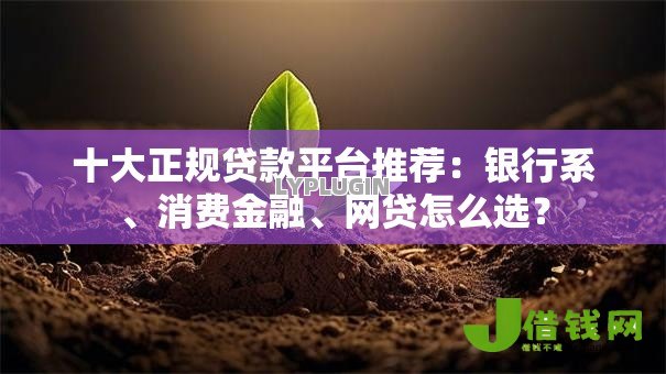 十大正规贷款平台推荐:银行系、消费金融、网贷怎么选? 十大正规贷款平台推荐:银行系、消费金融、网贷怎么选?