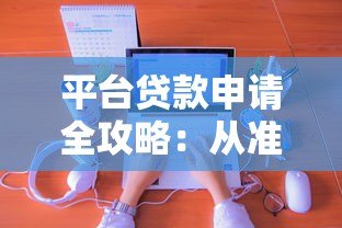 平台贷款申请全攻略：从准备到放款全解析