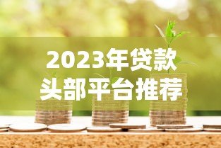 2023年贷款头部平台推荐:如何选择最适合你的借贷渠道 2023年贷款头部平台推荐:如何选择最适合你的借贷渠道