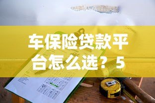 车保险贷款平台怎么选？5大靠谱渠道+避坑指南