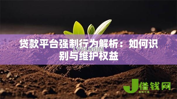 贷款平台强制行为解析:如何识别与维护权益 贷款平台强制行为解析:如何识别与维护权益
