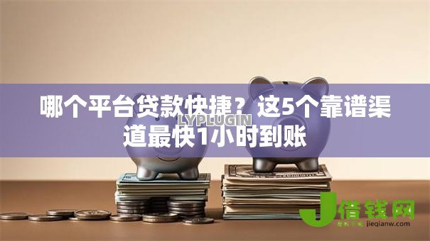 哪个平台贷款快捷？这5个靠谱渠道最快1小时到账