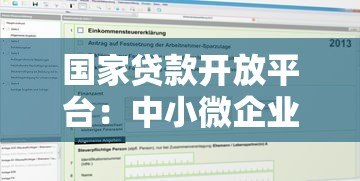 国家贷款开放平台：中小微企业贷款申请全攻略