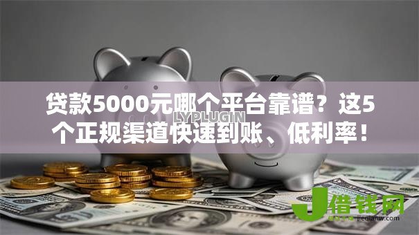 贷款5000元哪个平台靠谱？这5个正规渠道快速到账、低利率！
