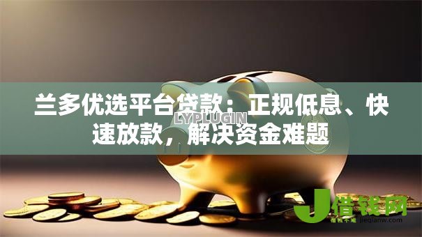 兰多优选平台贷款：正规低息、快速放款，解决资金难题