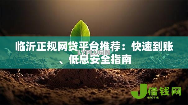 临沂正规网贷平台推荐:快速到账、低息安全指南 临沂正规网贷平台推荐:快速到账、低息安全指南