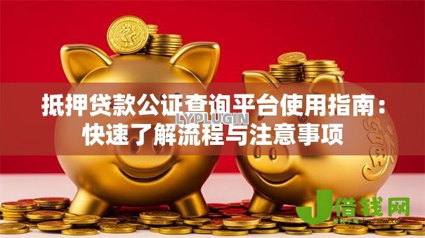 抵押贷款公证查询平台使用指南：快速了解流程与注意事项