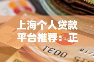 上海个人贷款平台推荐：正规机构选择指南与申请攻略