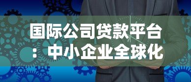 国际公司贷款平台：中小企业全球化融资解决方案