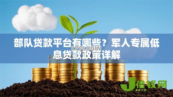 部队贷款平台有哪些？军人专属低息贷款政策详解