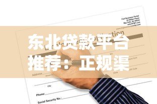 东北贷款平台推荐：正规渠道选择与申请攻略