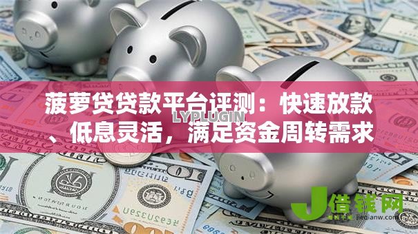 菠萝贷贷款平台评测:快速放款、低息灵活,满足资金周转需求 菠萝贷贷款平台评测:快速放款、低息灵活,满足资金周转需求