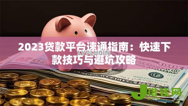 2023贷款平台速通指南：快速下款技巧与避坑攻略