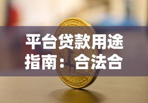 平台贷款用途指南：合法合规使用贷款资金的10个关键点