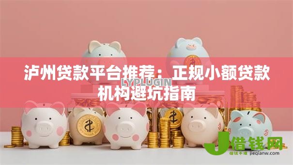 泸州贷款平台推荐：正规小额贷款机构避坑指南