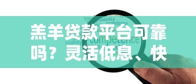 羔羊贷款平台可靠吗？灵活低息、快速放款，详解申请流程及注意事项
