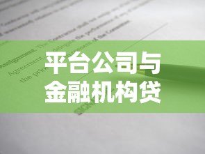 平台公司与金融机构贷款合作协议：核心条款与操作指南