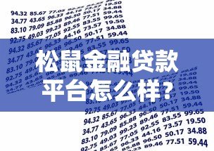 松鼠金融贷款平台怎么样？真实评测+申请指南