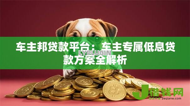 车主邦贷款平台：车主专属低息贷款方案全解析