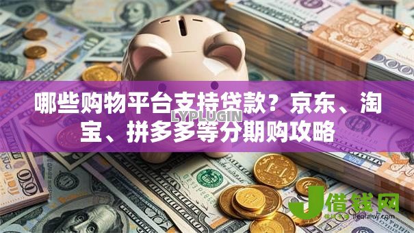 哪些购物平台支持贷款?京东、淘宝、拼多多等分期购攻略 哪些购物平台支持贷款?京东、淘宝、拼多多等分期购攻略