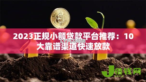 2023正规小额贷款平台推荐：10大靠谱渠道快速放款