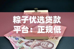 粽子优选贷款平台：正规低息、快速放款的全攻略