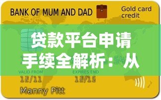 贷款平台申请手续全解析：从材料准备到放款流程