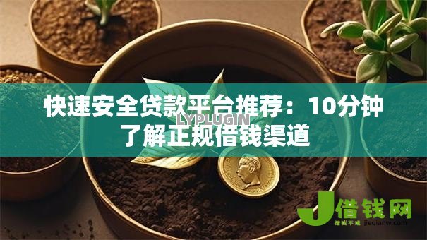 快速安全贷款平台推荐：10分钟了解正规借钱渠道