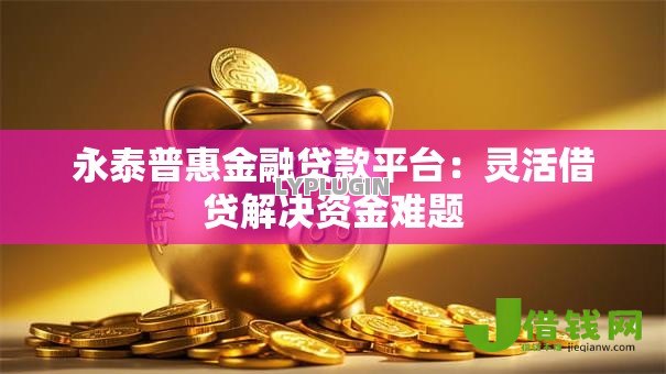 永泰普惠金融贷款平台：灵活借贷解决资金难题