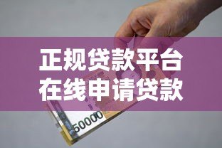 正规贷款平台在线申请贷款全攻略：安全便捷的借款指南