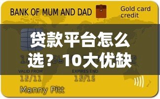 贷款平台怎么选？10大优缺点对比分析指南