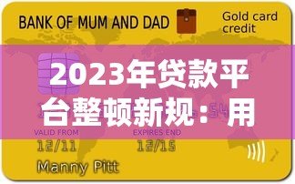 2023年贷款平台整顿新规：用户必知的5大变化