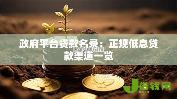 政府平台贷款名录：正规低息贷款渠道一览