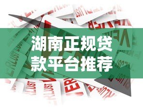 湖南正规贷款平台推荐及申请指南：如何安全快速借款