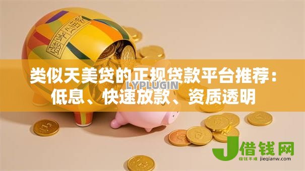 类似天美贷的正规贷款平台推荐：低息、快速放款、资质透明