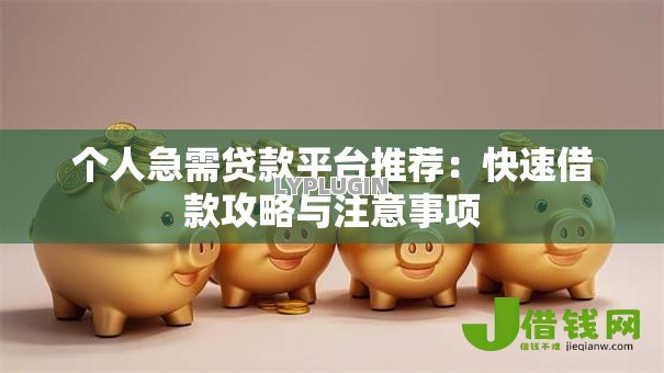 个人急需贷款平台推荐:快速借款攻略与注意事项 个人急需贷款平台推荐:快速借款攻略与注意事项
