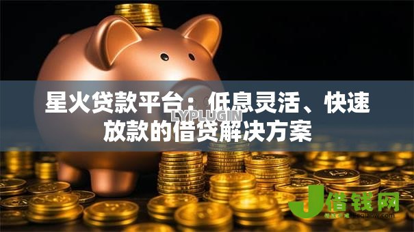 星火贷款平台：低息灵活、快速放款的借贷解决方案