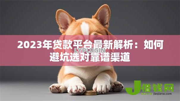 2023年贷款平台最新解析：如何避坑选对靠谱渠道