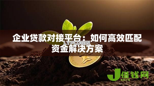 企业贷款对接平台：如何高效匹配资金解决方案