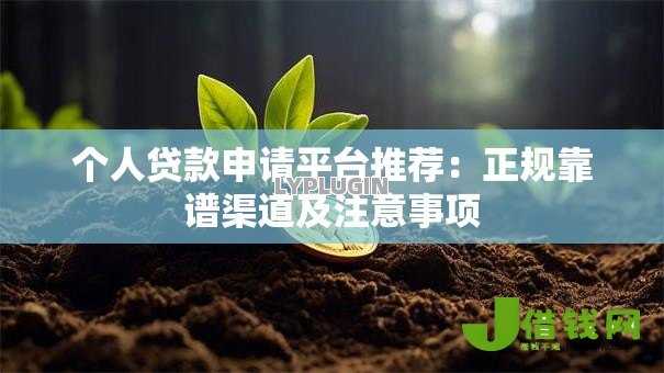 个人贷款申请平台推荐：正规靠谱渠道及注意事项