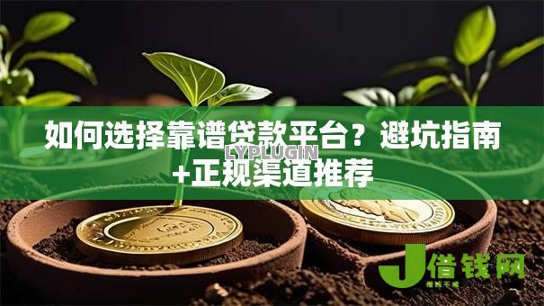 如何选择靠谱贷款平台？避坑指南+正规渠道推荐