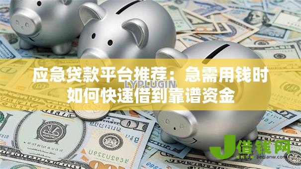 应急贷款平台推荐：急需用钱时如何快速借到靠谱资金