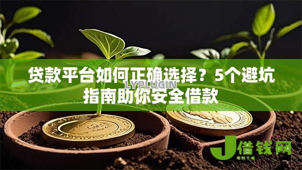 贷款平台如何正确选择？5个避坑指南助你安全借款